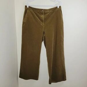 High-Rise Wide-Leg Corduroy Jeans in Olive